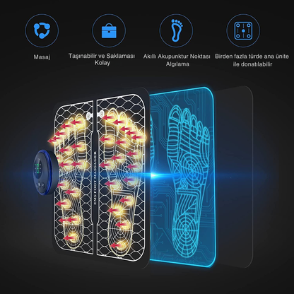 Şarj Edilebilir Taşınabilir Akıllı Ayak Masaj Pedi
