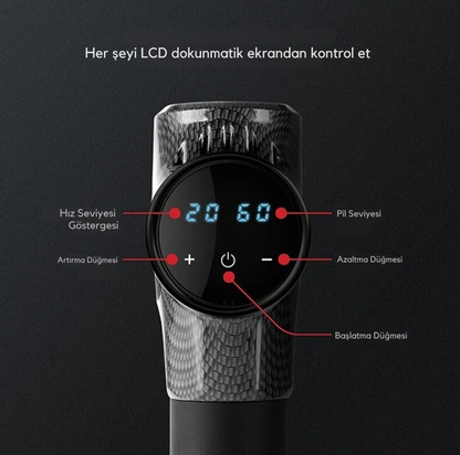 Kas Rahatlatıcı Elektrikli Masaj Tabancası – Derin Doku Masaj Aleti