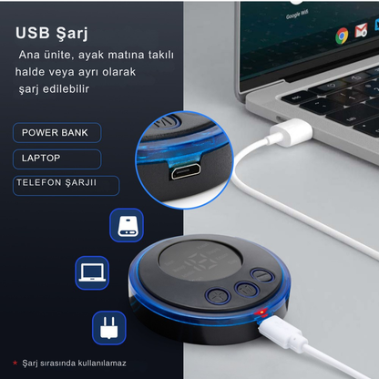 Şarj Edilebilir Taşınabilir Akıllı Ayak Masaj Pedi